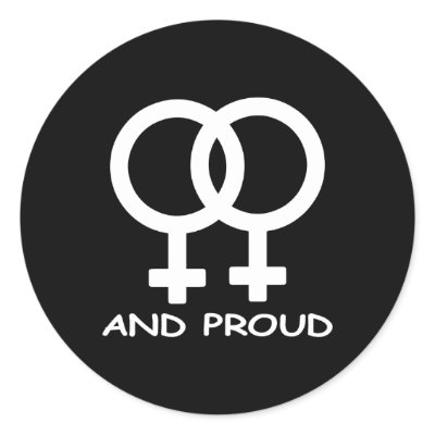 Black Fem Fem Symbol Proud Stickers by WhiteTiger_LLC