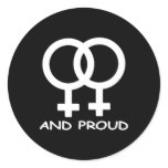 Black Fem Fem Symbol Proud stickers