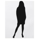 black female silhouette icon flyers