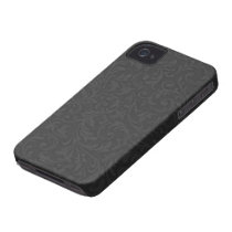 Black Filigree iPhone 4/4S Case Mate Case Iphone 4 Case-mate Cases