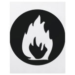 black fire icon custom flyer