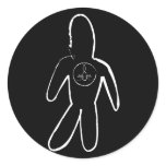 Black FireWater Guy Sticker