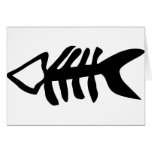 black fish fishbones cards