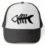 black fish fishbones mesh hats