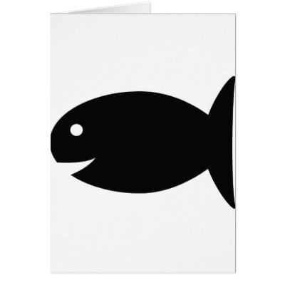 black fish icon card by TomaniacLines