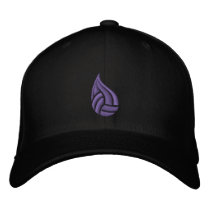 Black Fitted Hat Embroidered Baseball Caps