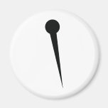 black fixing pin icon fridge magnet