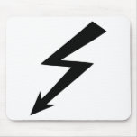 black flash icon mouse mat