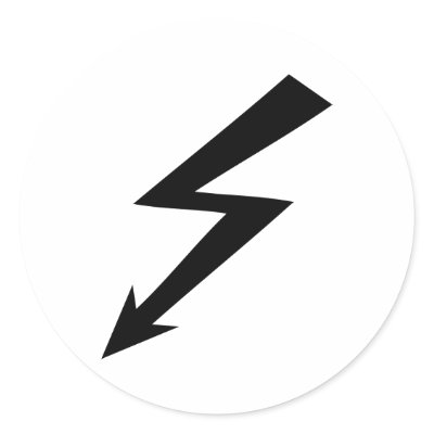 black flash icon sticker by Tomaniac
