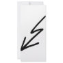 black flash customized rack card