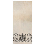 Black Fleur Parchment Wedding Program rack cards