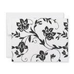 Black Floral Silhouette invitations