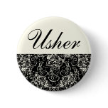 Black Floral Wedding Invitation Set buttons