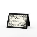 Black Floral Wedding Invitation Set cards