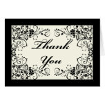 Black Floral Wedding Invitation Set
