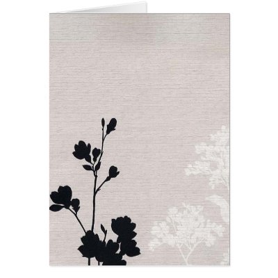 Black flower card by Elle_Ichai