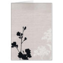 Black flower cards