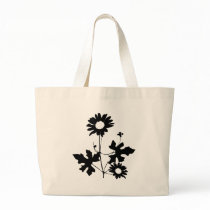 black flowers cirrus icon bags