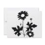black flowers cirrus icon personalized invites