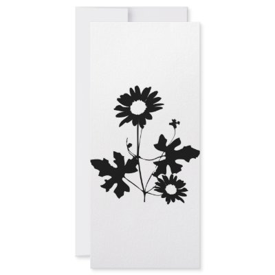 black flowers cirrus icon custom rack card by topshirt