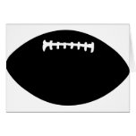 black football greeting card