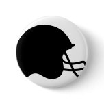 black football helmet icon button