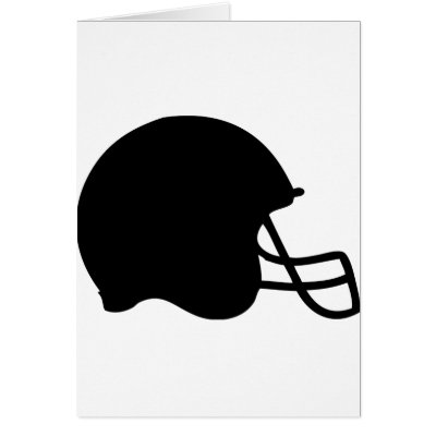 black football helmet icon greeting card by Tomaniac