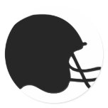 black football helmet icon sticker