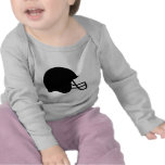 black football helmet icon tee shirt