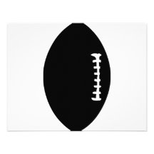 black football icon invitations
