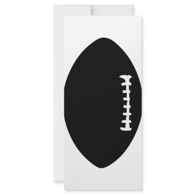 black football icon rack cards by TomaniacLines