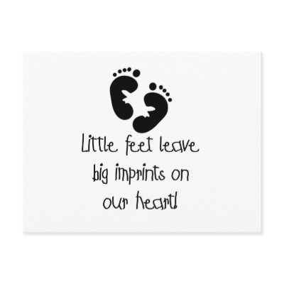 Black Footprints Little Feet Big Imprints by maternity