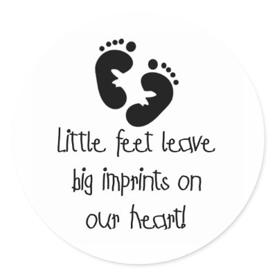 Black Footprints Little Feet Big Imprints by maternity