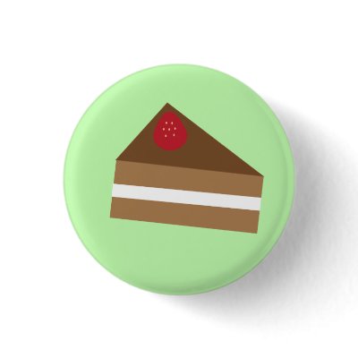 Black Forest Cake Pinback Buttons by imaginarystory