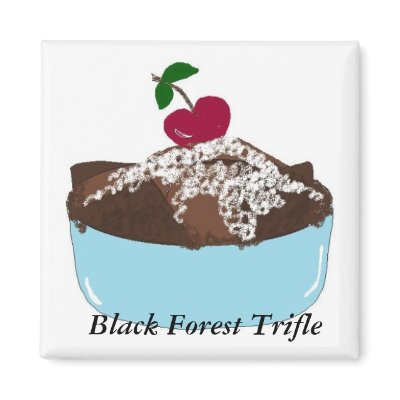 Black Forest Trifle Fridge Magnet by seashell2