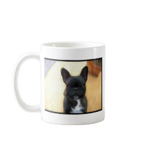 Black French Bulldog Art mug