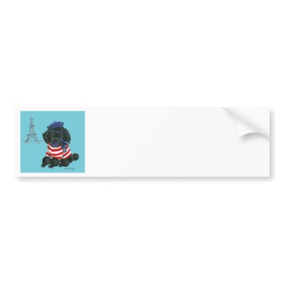Black French Poodle Puppy Dog by greerdesign
