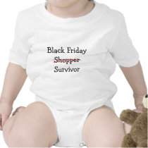 Black Friday Shopper Survivor gear and t-shirts.