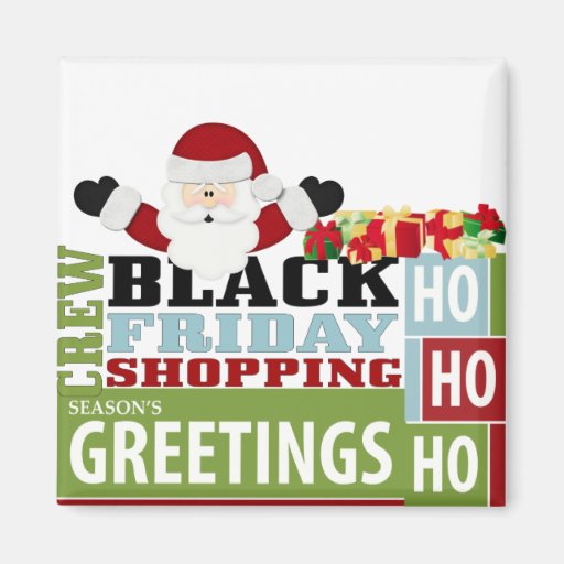 Black Friday Shopping Crew Refrigerator Magnets