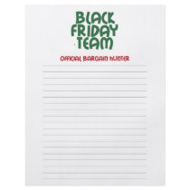 Black Friday Team: Official Bargain Hunter Personalized Flyer