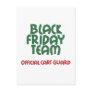 Black Friday Team: Official Cart Guard Post Card