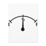 black fuel indicator icon postcard