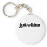 Black Geekalicious Keychain