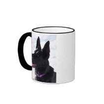 Black German Shepherd Mug