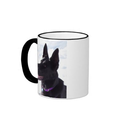 Black German Shepherd Mug by rickped