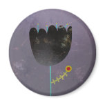 Black ghotic flower tulipan tulipa Magnet by Rupydetequila Black ghotic flower tulipan tulipa Magnet