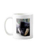 Black Gibbon Ape Face Closeup Pastel mugs