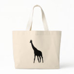 black giraffe icon canvas bag