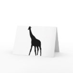 black giraffe icon card
