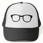 black glasses icon hat